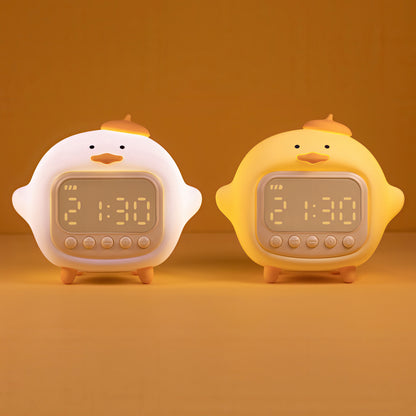 Cute Duck Alarm Clock with Nightlight