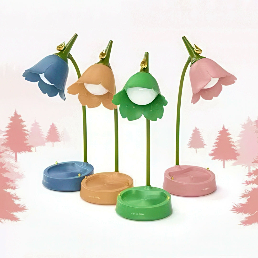 Aesthetic Flower Rechargeable LED Desk Lamp