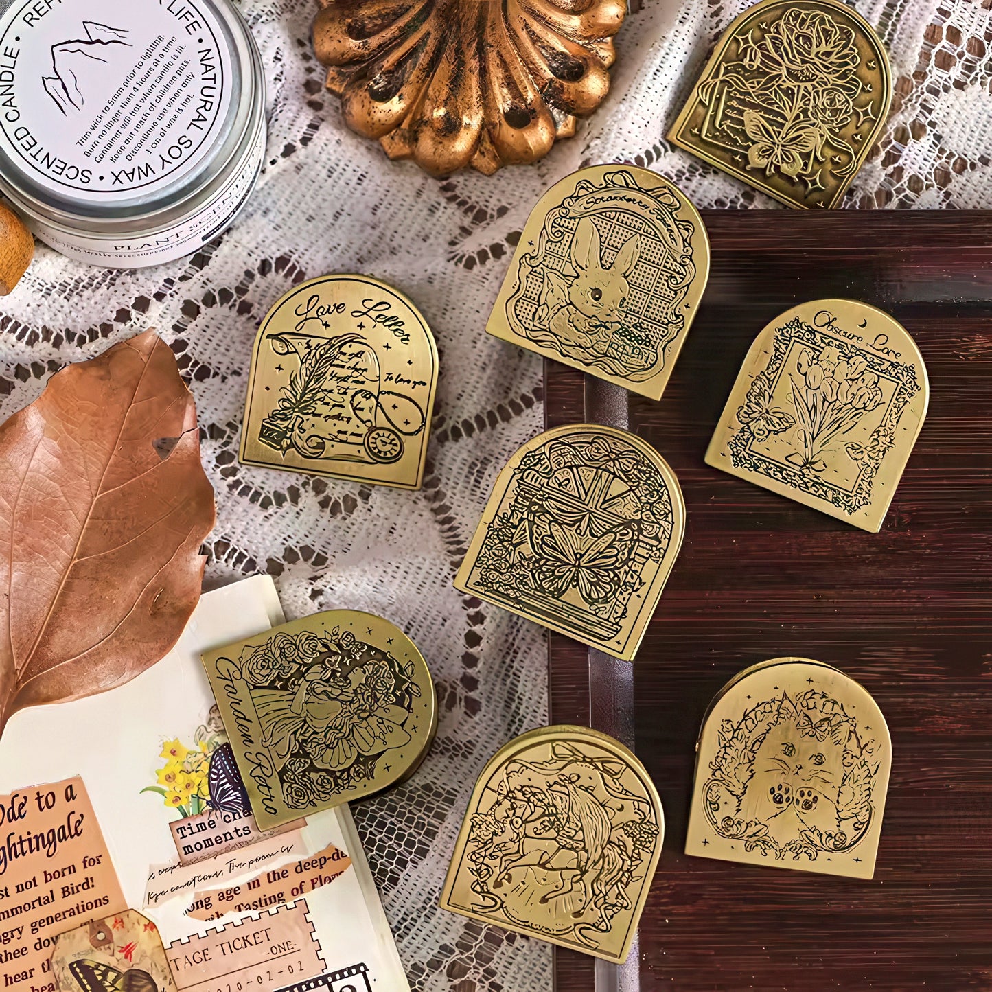 Retro Style Metal Binder Clips