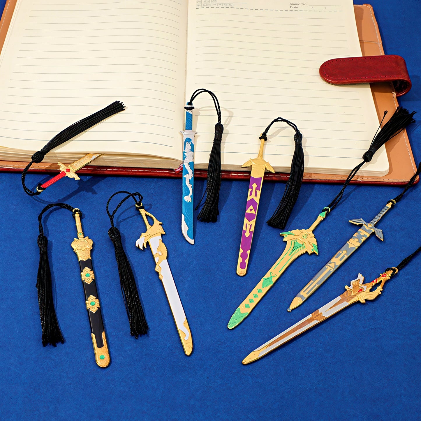 Wuxia Sword Shaped Metal Bookmark