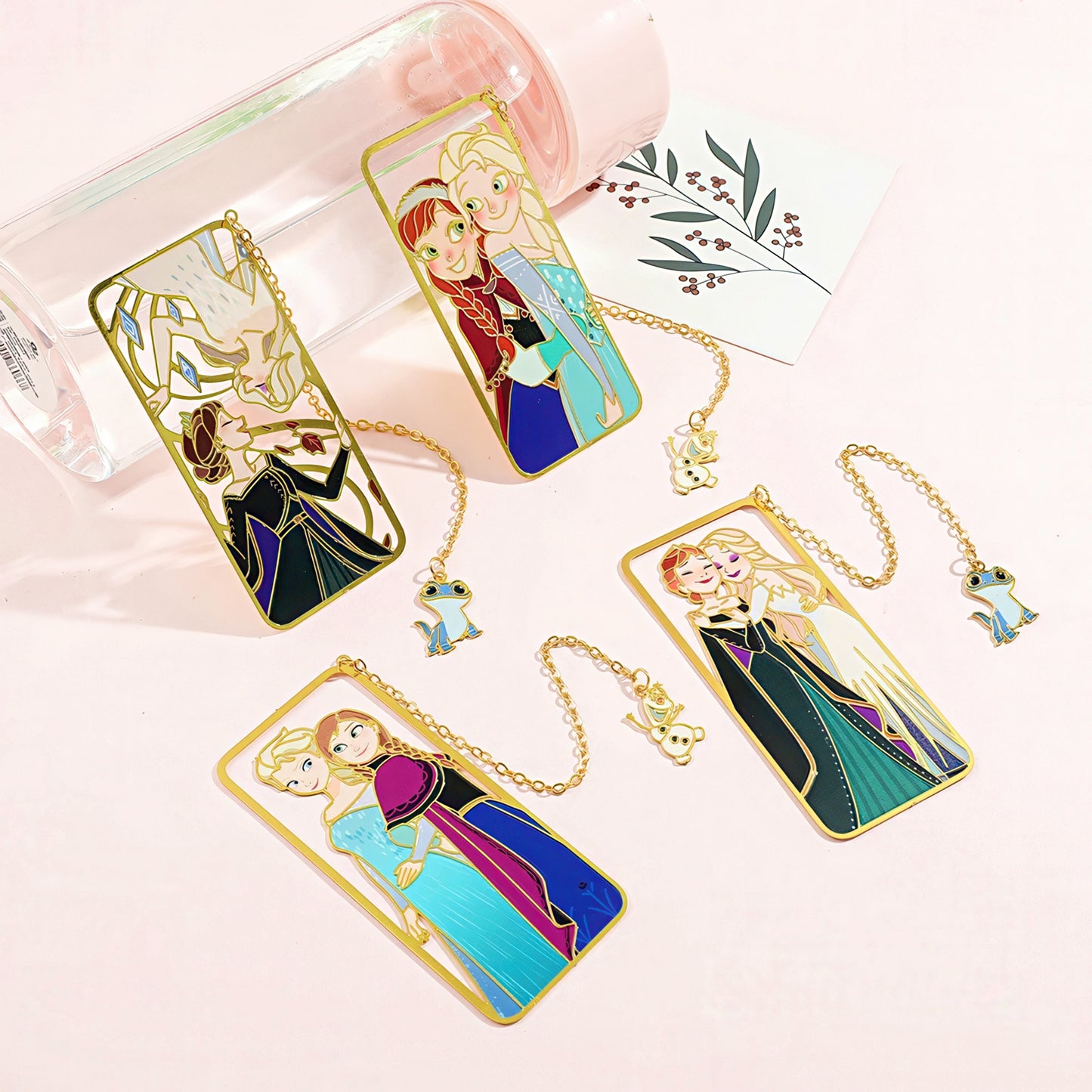 Disney Movie Frozen Elsa and Anna Metal Bookmark