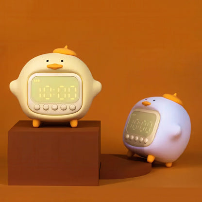 Cute Duck Alarm Clock with Nightlight
