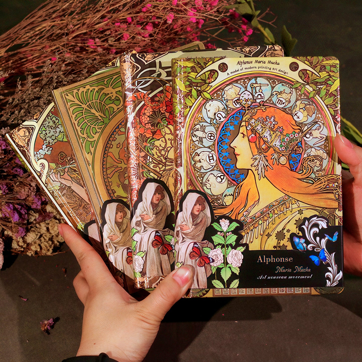 Alphonse Mucha Paintings Hardcover Journal