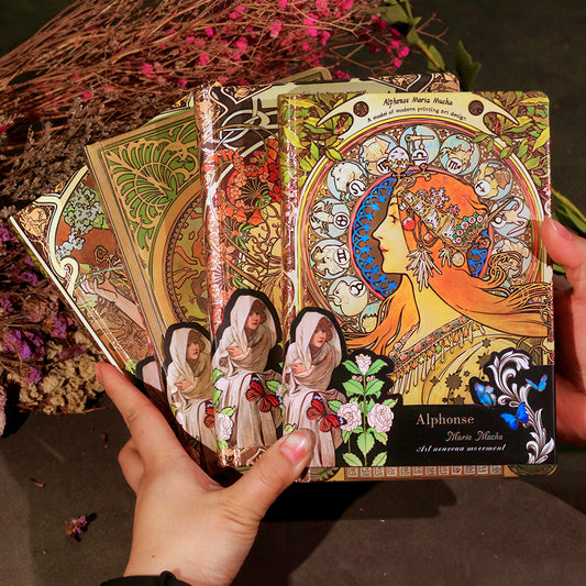 Alphonse Mucha Paintings Hardcover Journal