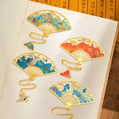 Ancient Chinese Painting Metal Bookmark