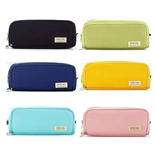 Large Capacity Macaron Color Pencil Case