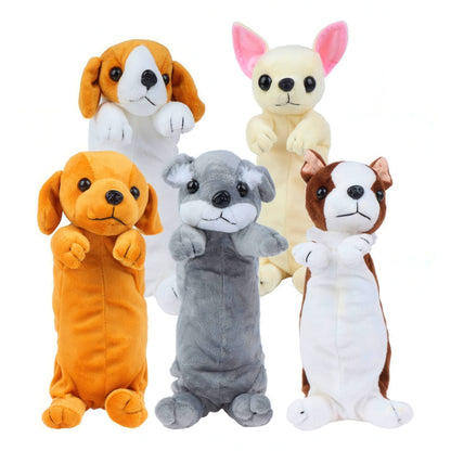 Cute Puppy Plush Pencil Case