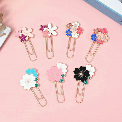Cherry Blossoms Metal Paper Clip