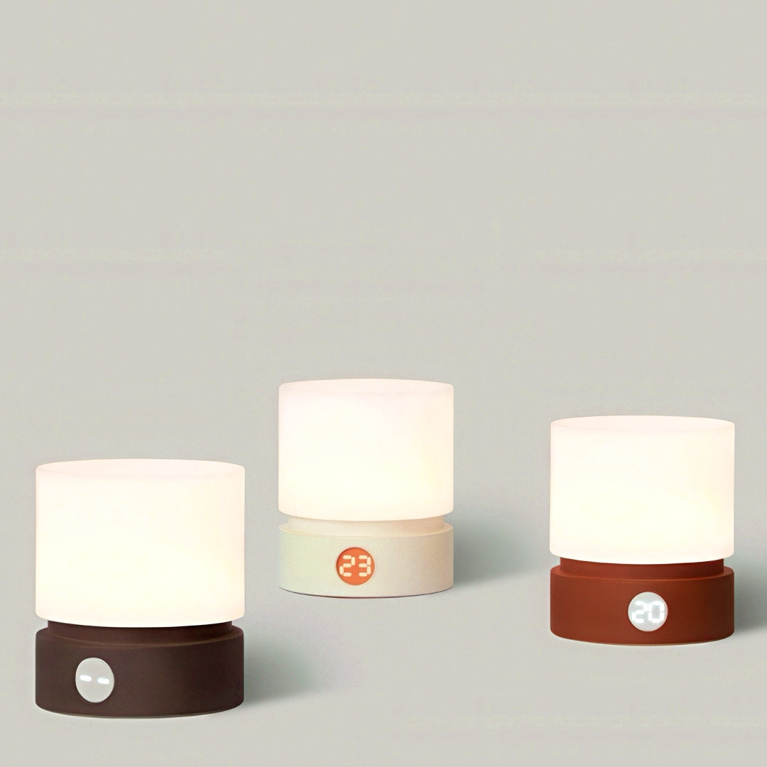 Cylindrical Portable Nightlight with Stepless Dimming