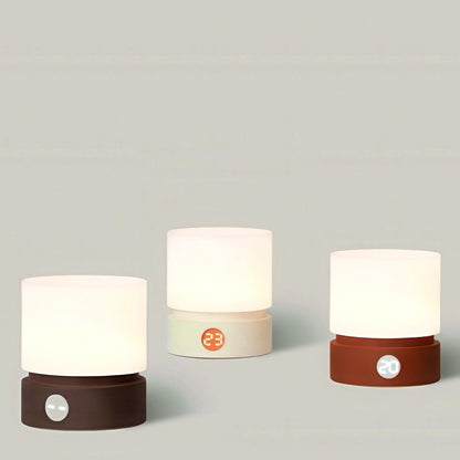 Cylindrical Portable Nightlight with Stepless Dimming