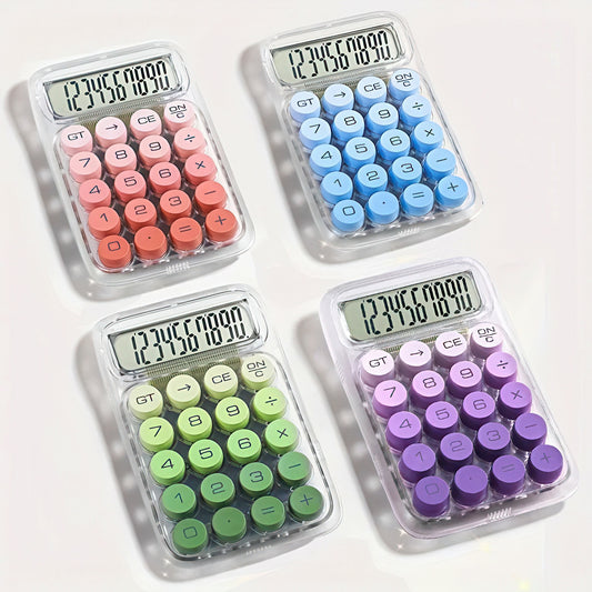 Transparent Calculator with Gradient Color Buttons