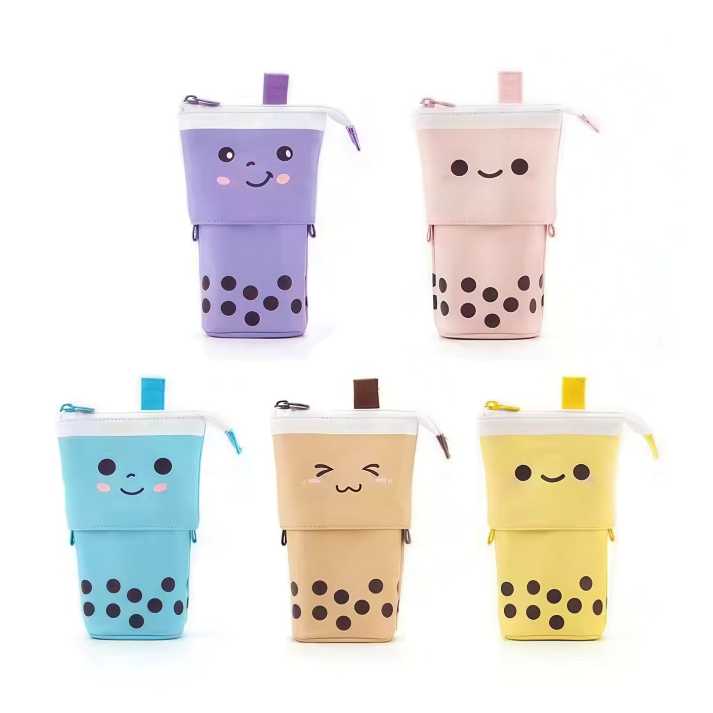 Bubble Tea Retractable Stand Up Pencil Case
