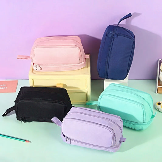 Extra Large Capacity Oxford Pencil Case