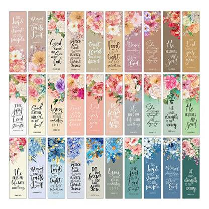 Inspirational Bible Verse Paper Bookmark Set