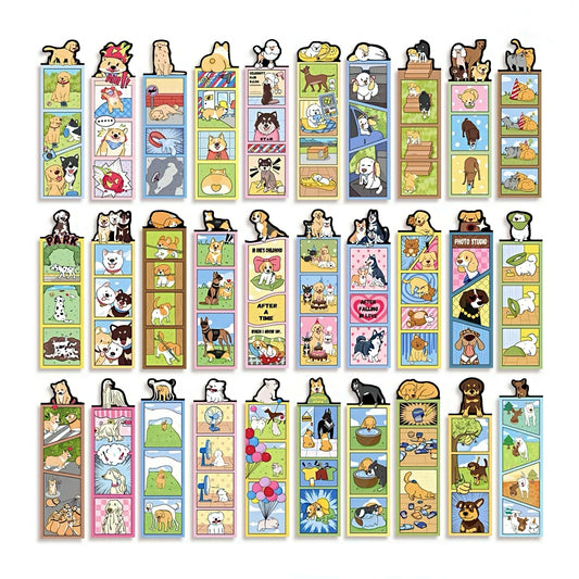 Dog Themed Paper Bookmark Set