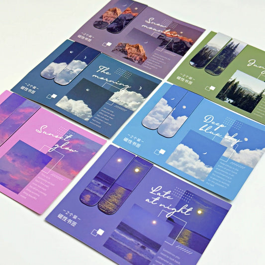 Beautiful Landscape Magnetic Bookmark Set