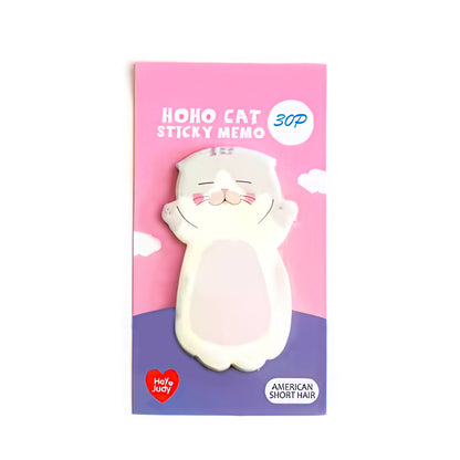 Cute Standing Cat Sticky Notes