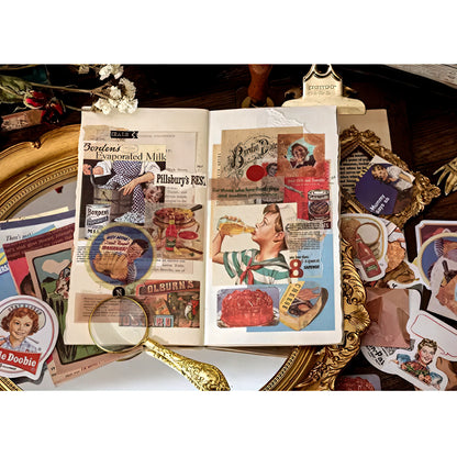 Retro Themed Scrapbook Supplies Pack