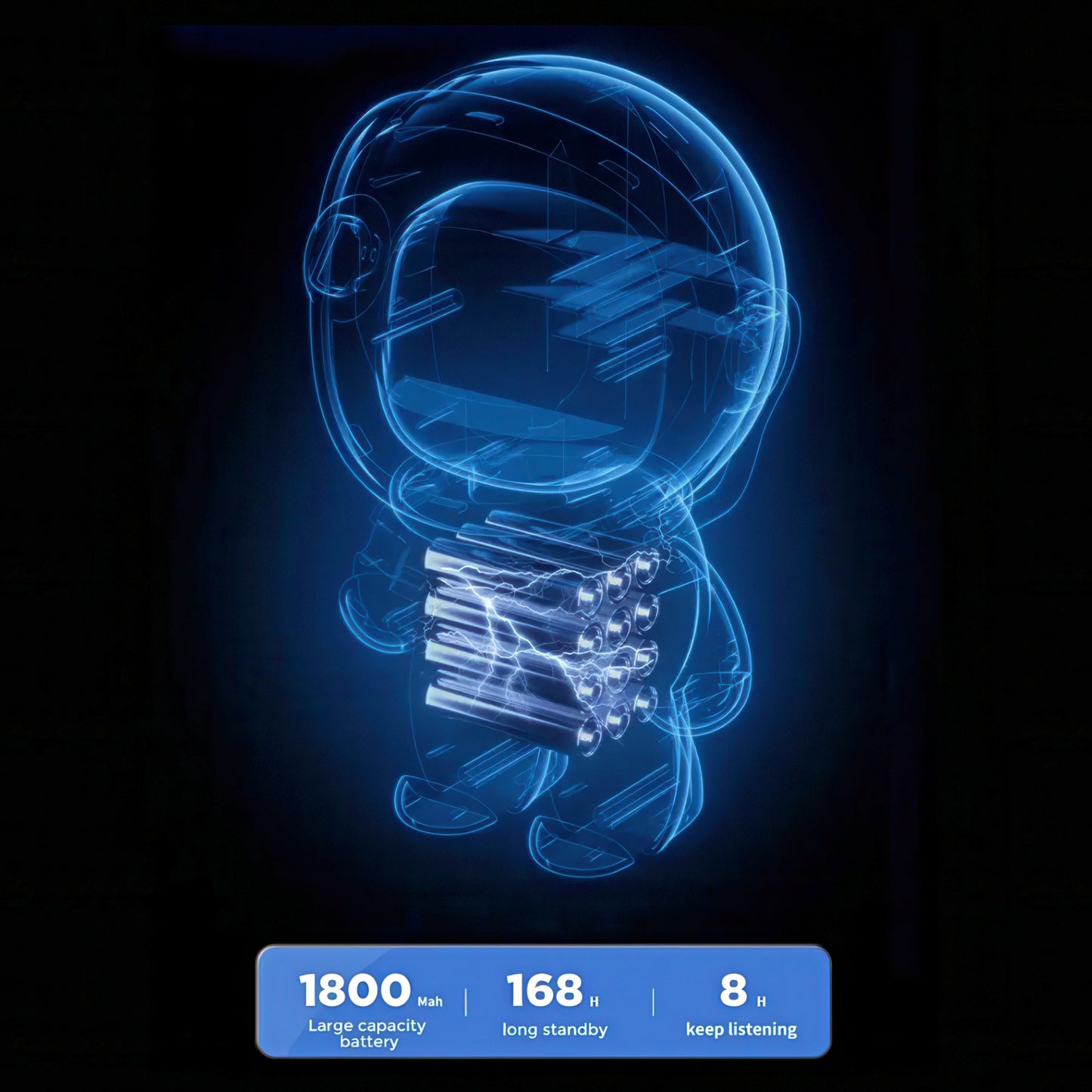 Smart Astronaut Bluetooth Speaker with Alarm Clock