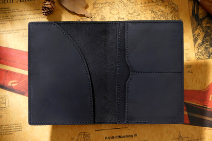 Dyed Cowhide Multifunctional Passport Holder