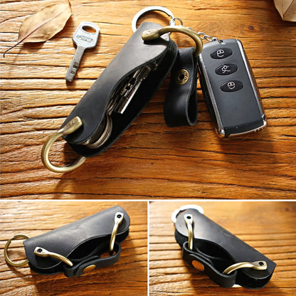 Dyed Cowhide Key Organizer
