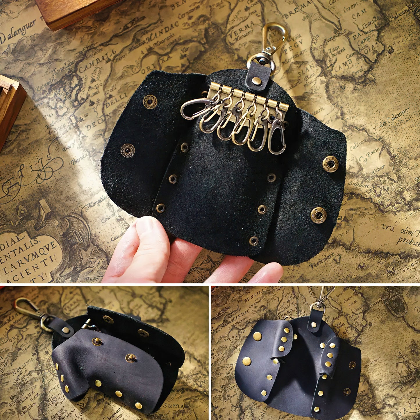 Dyed Cowhide T-shirt Shaped Key Case