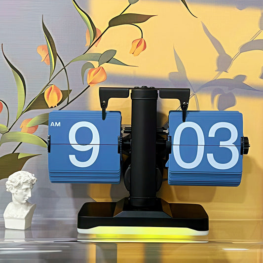 Retro Mechanical Flip Clock with Nightlight