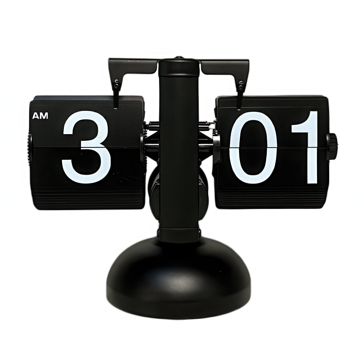 Retro Mechanical Flip Clock with Metal Base
