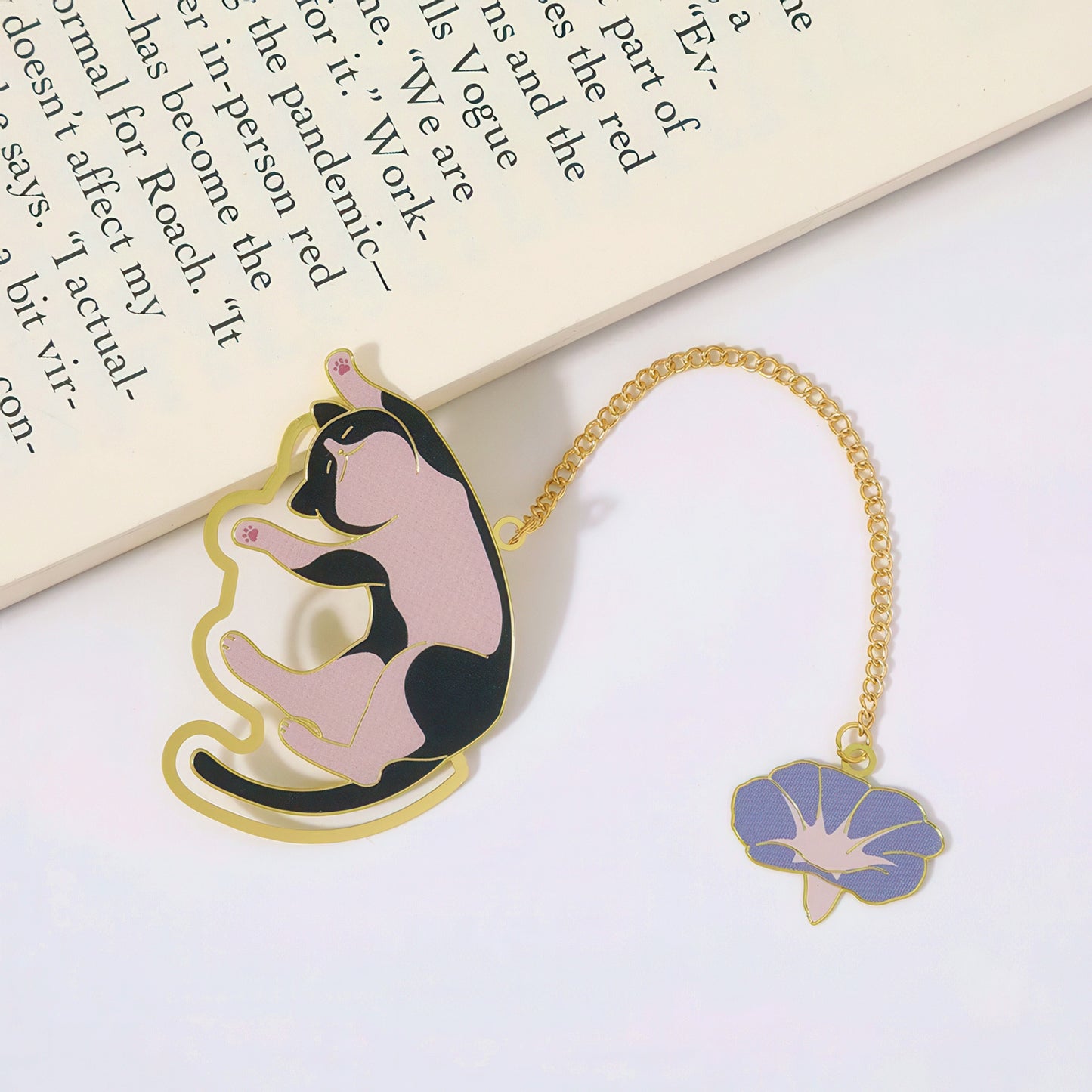 Cute Cat Metal Bookmark