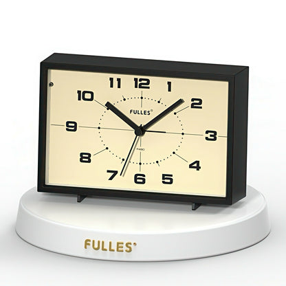 Retro Rectangular Silent Alarm Clock