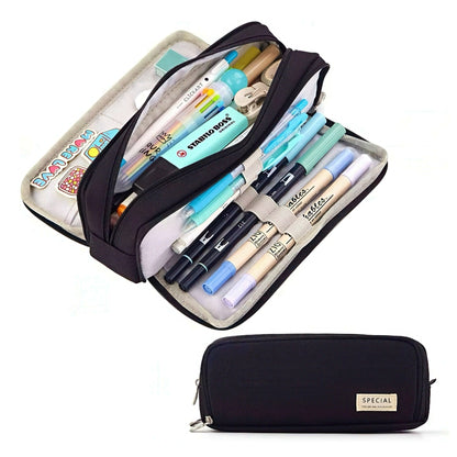Large Capacity Macaron Color Pencil Case