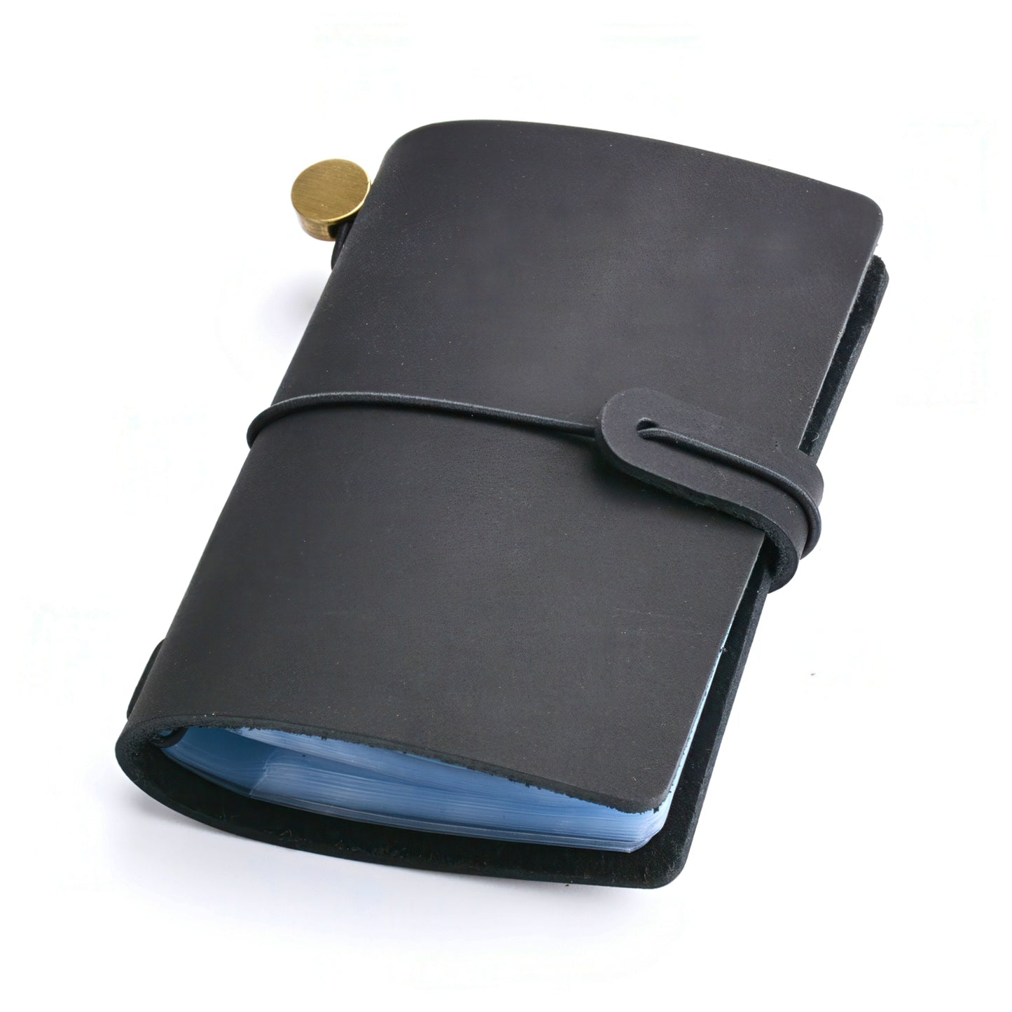 Dyed Leather Business Card Organizer