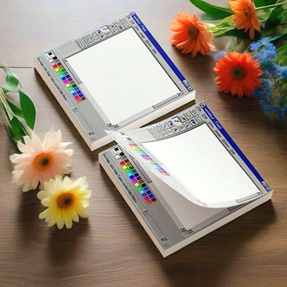 Microsoft Paint Software Window Sticky Notes
