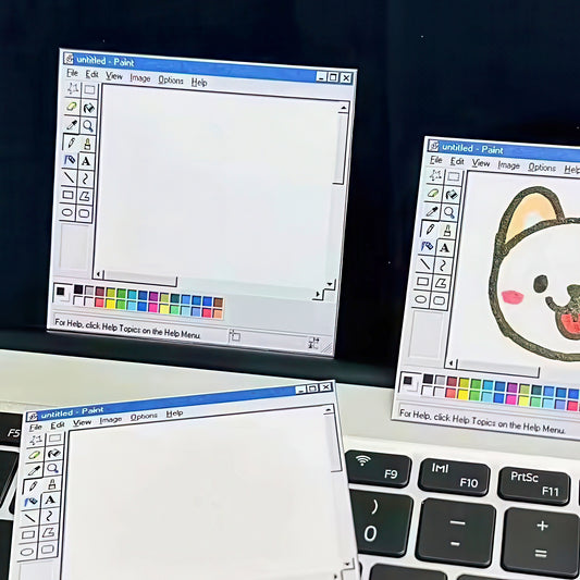 Microsoft Paint Software Window Sticky Notes
