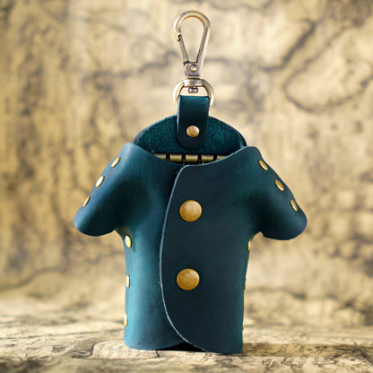 Dyed Cowhide T-shirt Shaped Key Case