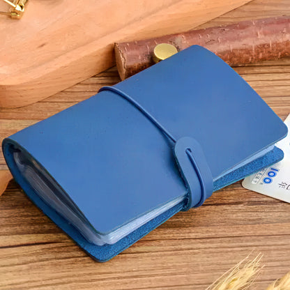 Dyed Leather Business Card Organizer