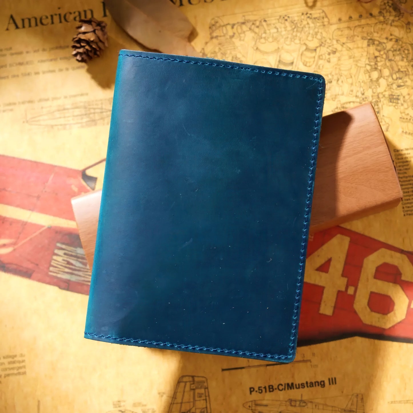 Dyed Cowhide Multifunctional Passport Holder