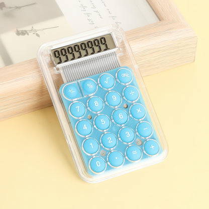 Colorful Pocket Calculator with Transparent Case