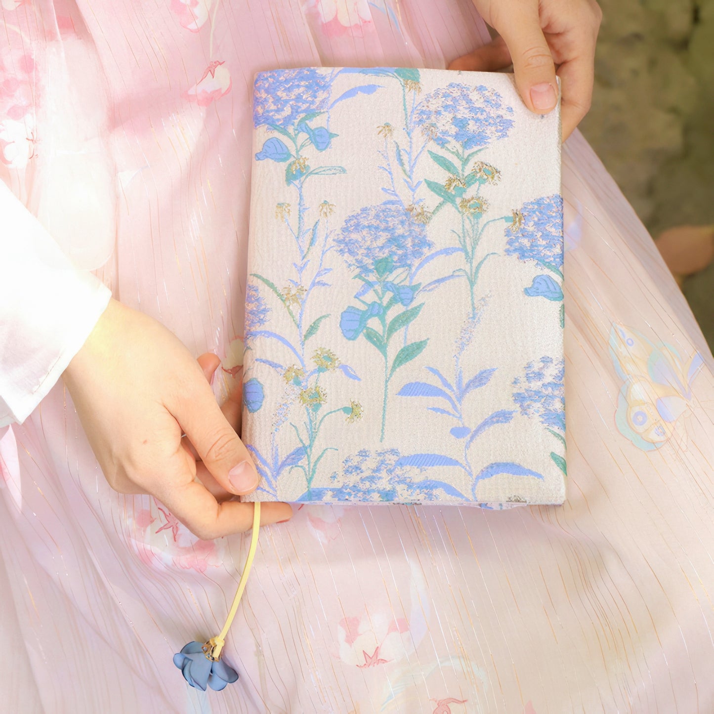 Floral Theme A5 Fabric Book Cover