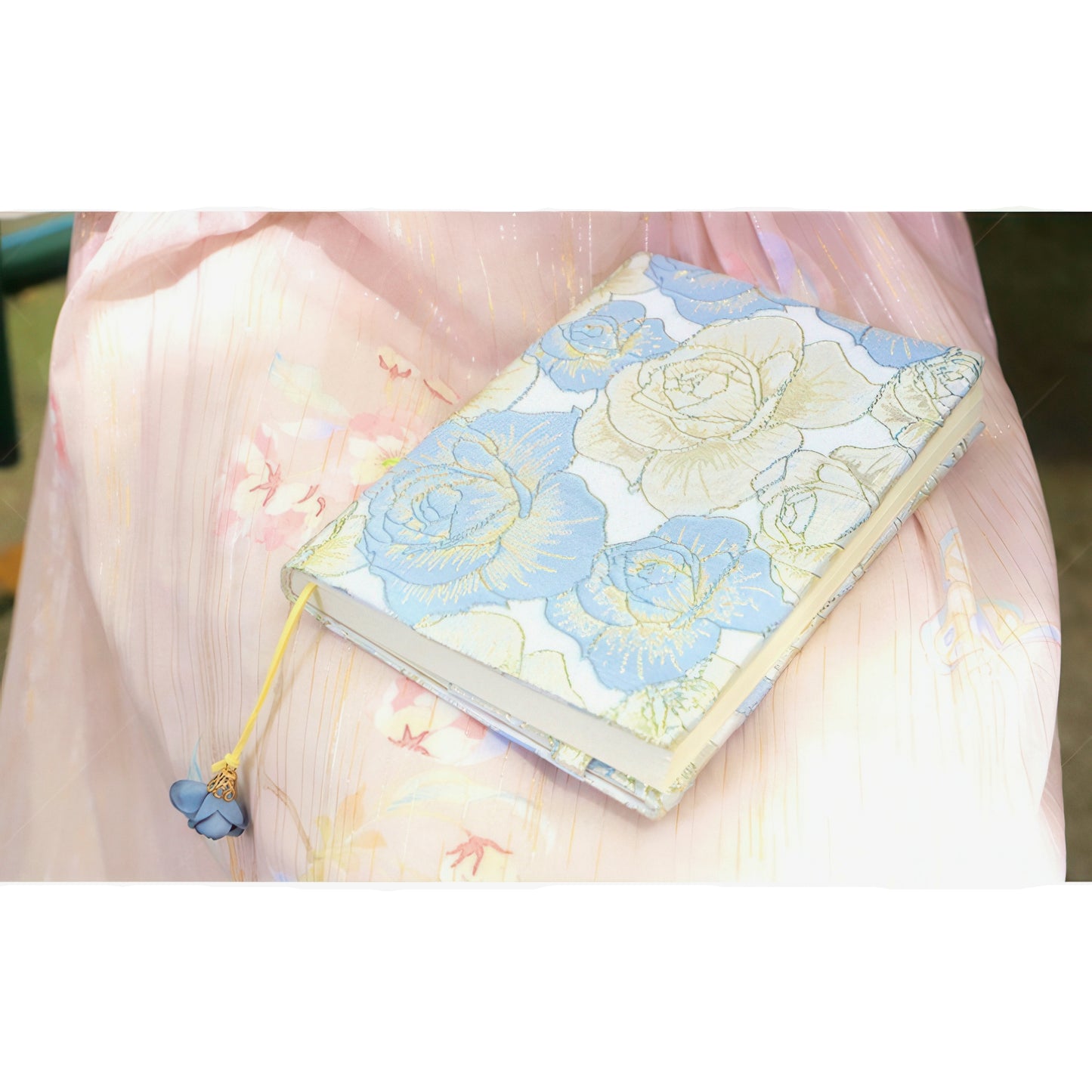 Floral Theme A5 Fabric Book Cover