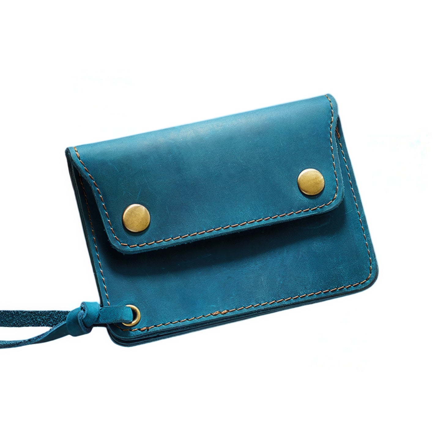 Dyed Cowhide Multifunctional Zipper Wallet
