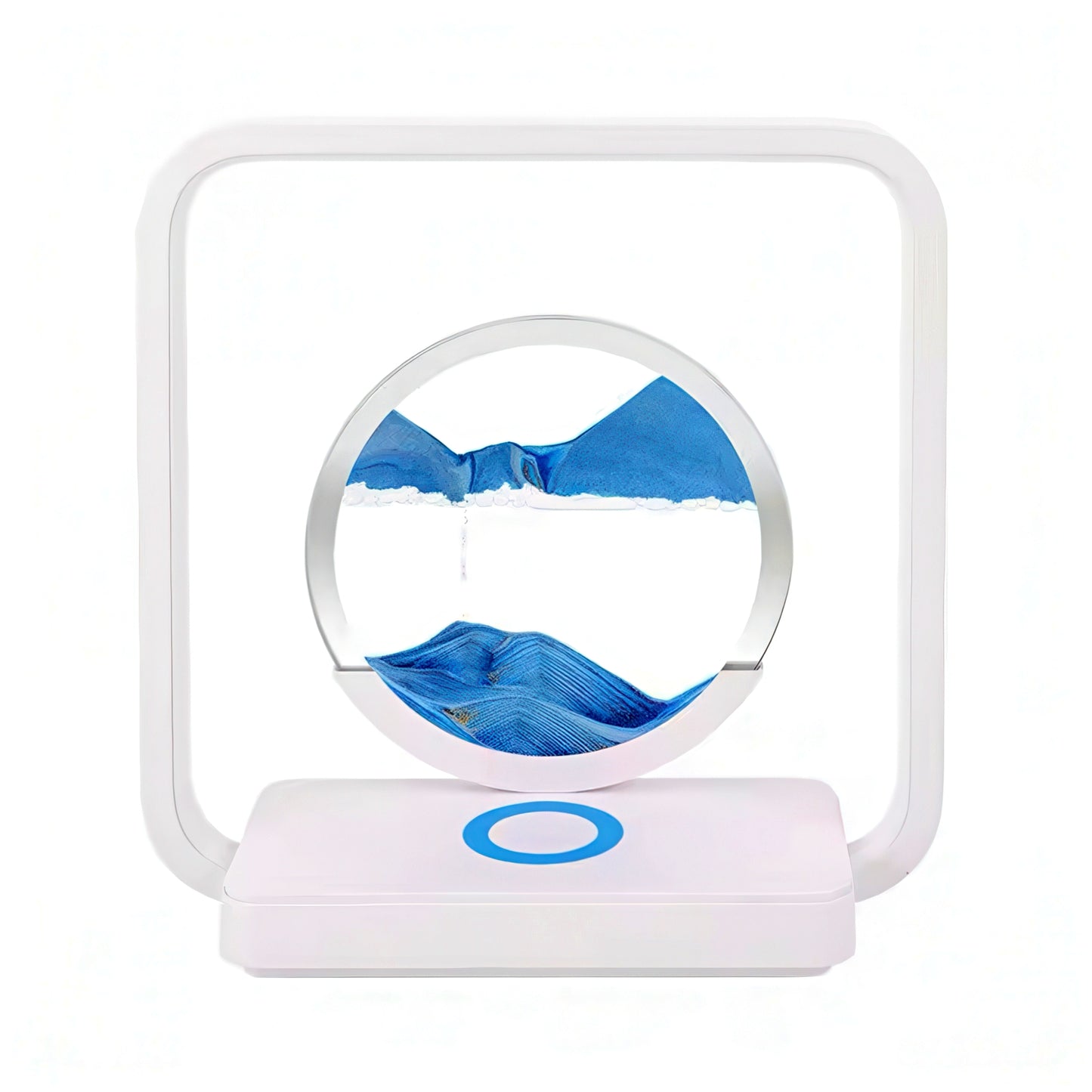 3D Moving Sand Art with Nightlight and Wireless Charging