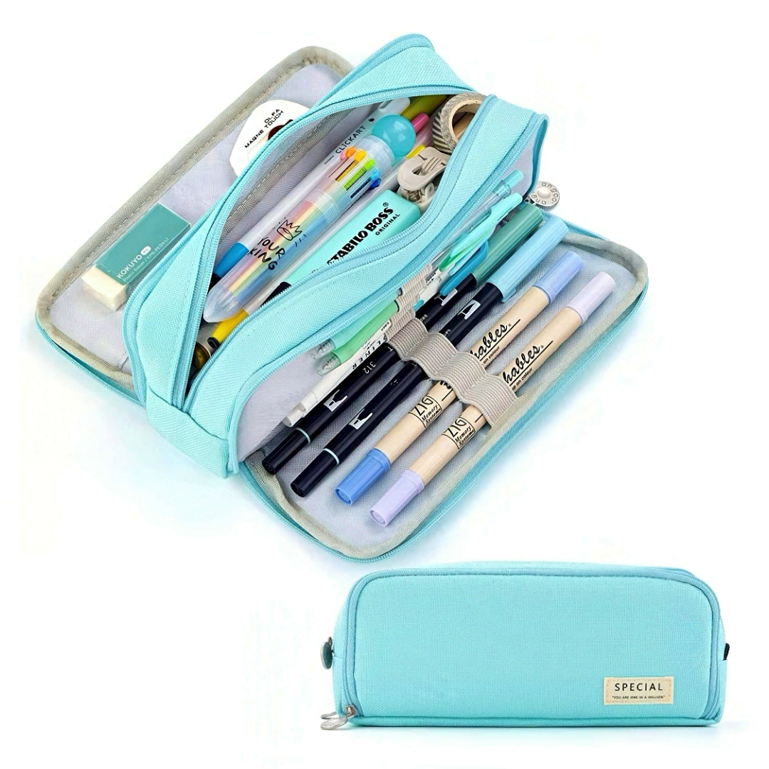 Large Capacity Macaron Color Pencil Case
