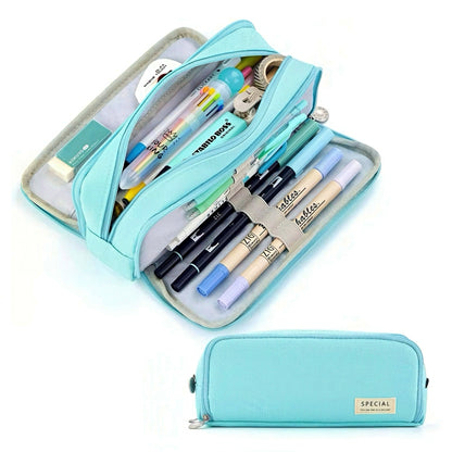 Large Capacity Macaron Color Pencil Case