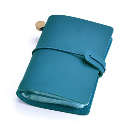 Dyed Leather Business Card Organizer