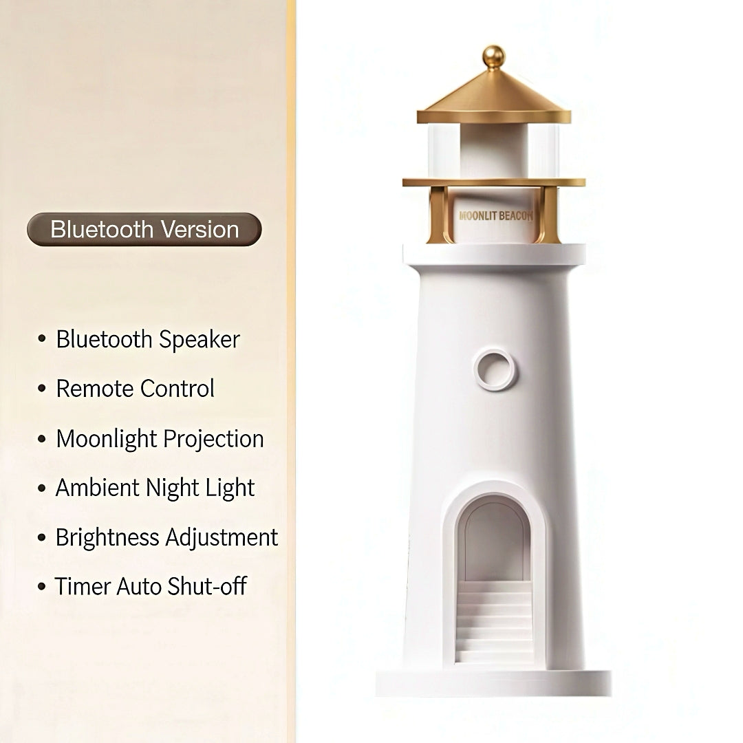 Lighthouse Rechargeable Nightlight with Moon Projector