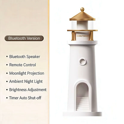 Lighthouse Rechargeable Nightlight with Moon Projector