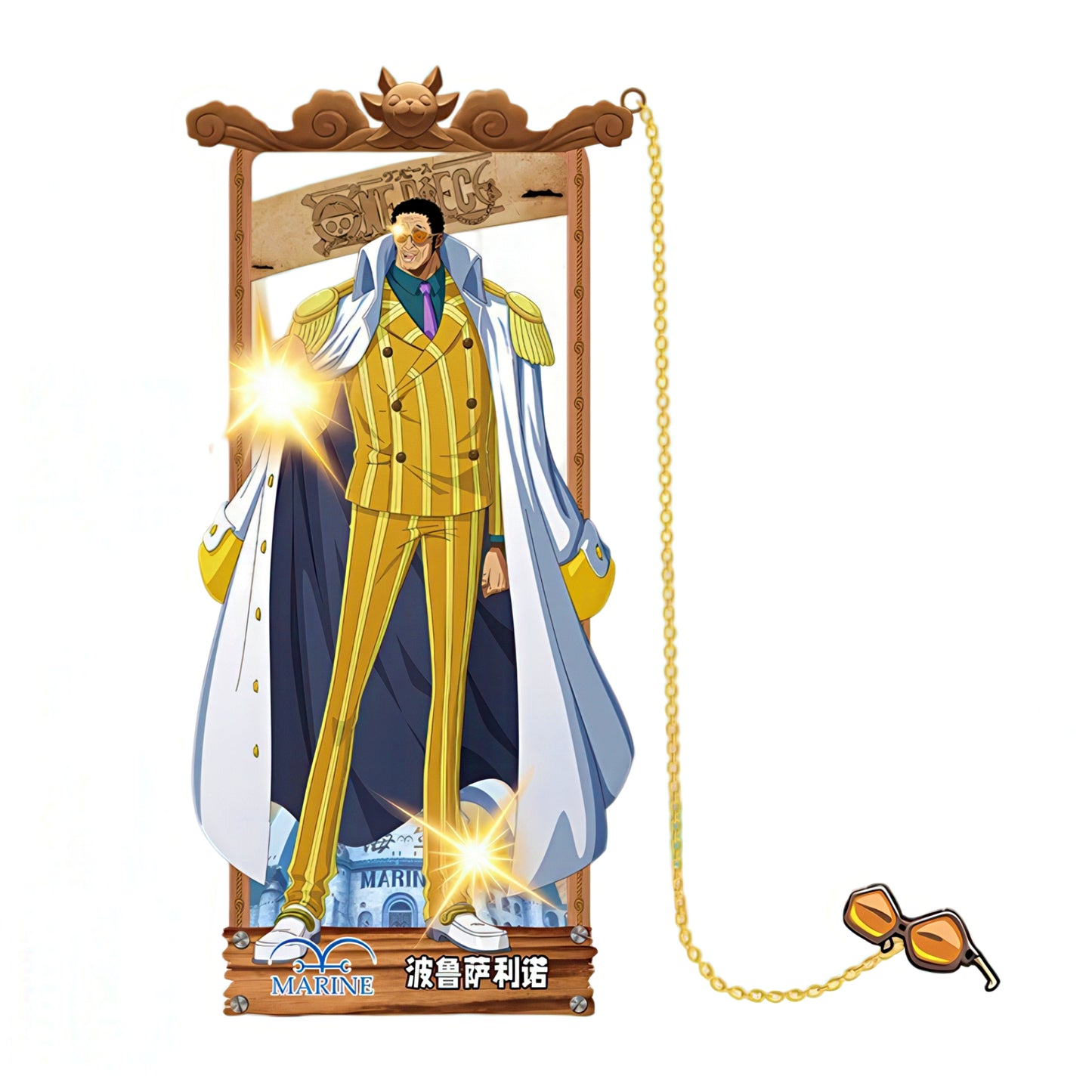 One Piece Manga Characters Metal Bookmark