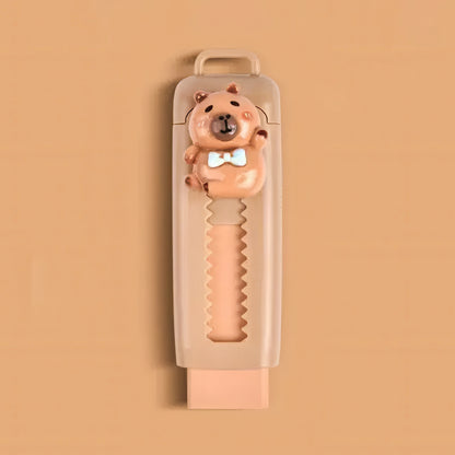Capybara Themed Retractable Eraser