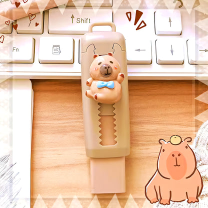 Capybara Themed Retractable Eraser